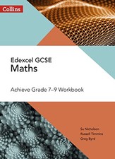 Edexcel GCSE Maths Achieve Grade 7-9 Workbook (Collins GCSE Math
