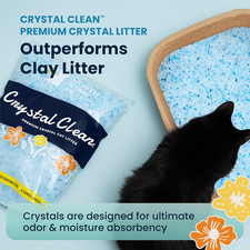 Crystal Clean Premium Fresh Scent Cat Litter with Odor Control 5X Faster Best