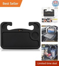 Compact 2-in-1 Car Tray Desk with Cup Holder  Ideal for Travelers  Commuters