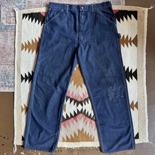 Vintage 1960s Sears Denim Carpenter Style Denim Jeans Sz 36