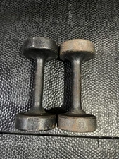 Vintage Hoffman  25 Lb  Dumbbell Set
