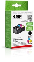 Kmp Tintenpatronen Multipack Ersetzt Canon PG-545XL + CL-546XL (Bk + Farbig)