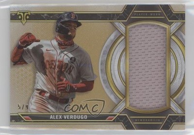 2021 Topps Triple Threads Single Jumbo Relics Gold 5/9 Alex Verdugo #SJR-AV 2h5
