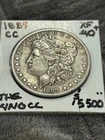 KEY XF+ 1889-CC MORGAN SILVER DOLLAR. XF+- details and nicely toned. The King CC