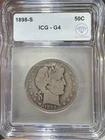1898 S Barber Half Dollar ICG G-4 IDC Verified
