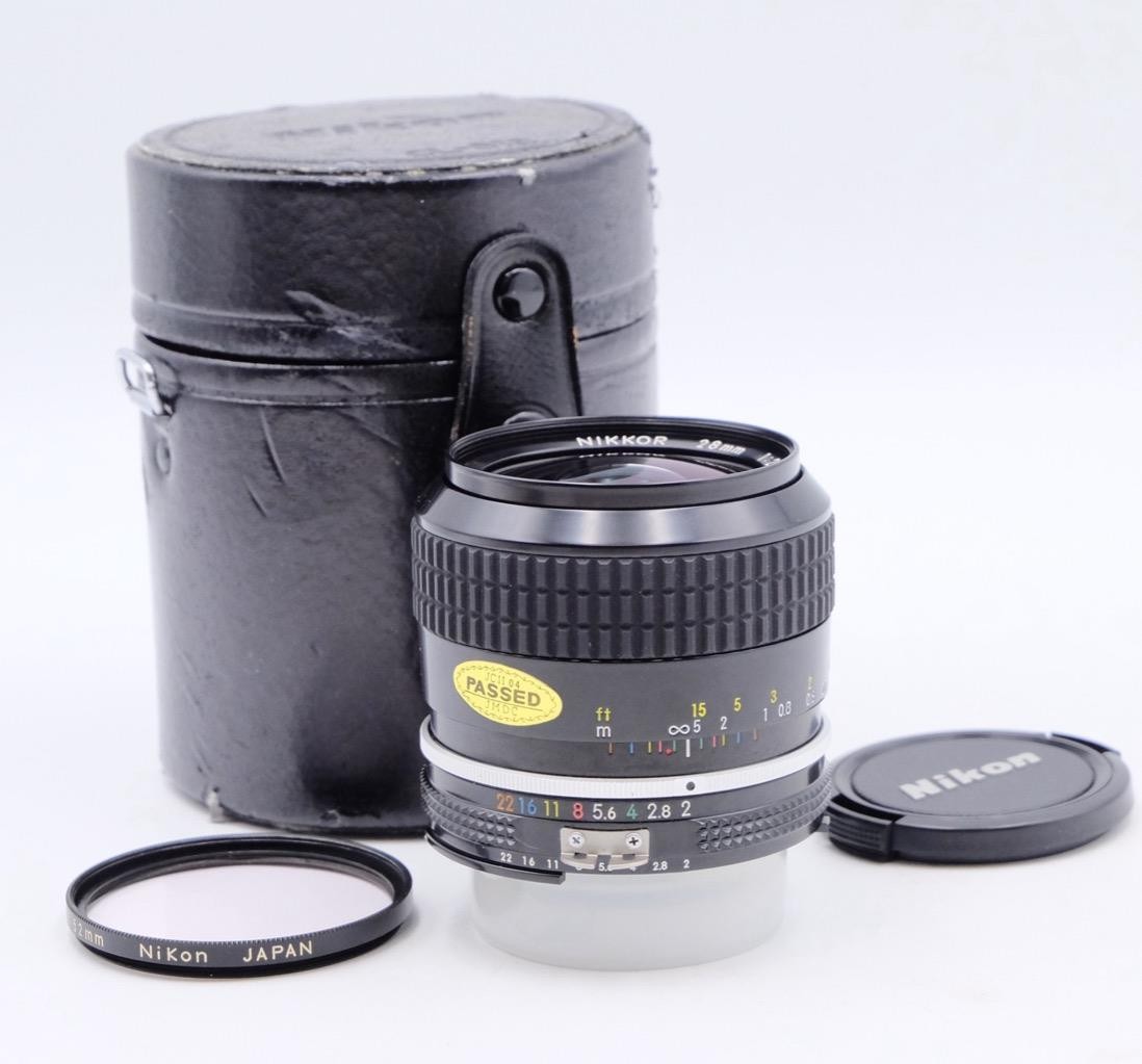 SIC Nikon Nikkor 28mm f/2 レンズ Nikon Ai-s Nikkor 28mm f/2.8 SIC Version Near Mint MF Lens