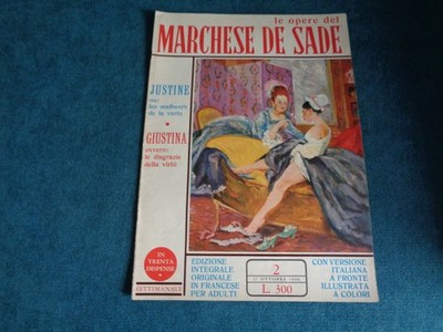 DIE WERKE DES MARQUIS DE SADE JUSTINA ODER DAS UNGLÜCK DER TUGEND NR. 2-1966