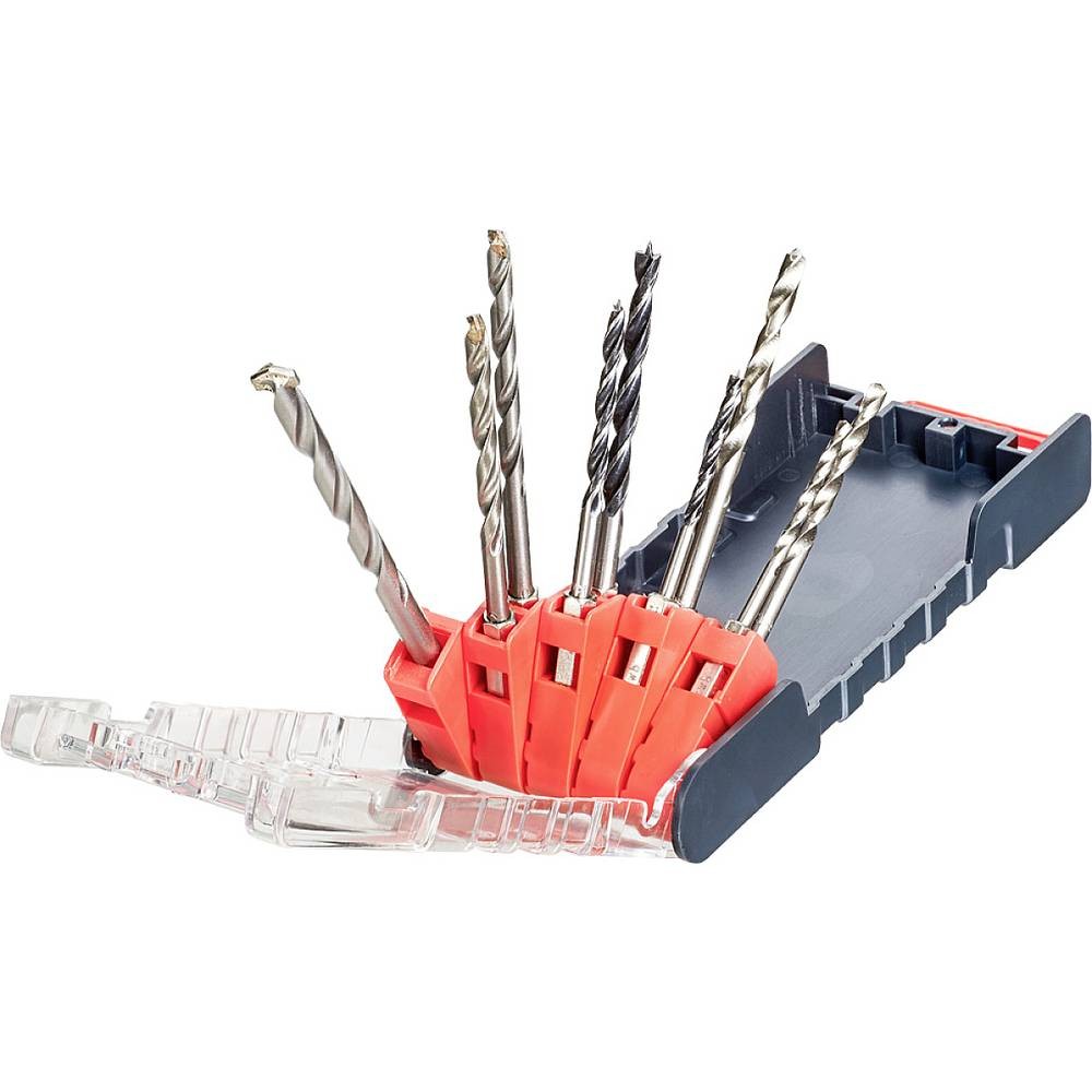 Set de 9 forets HSS kwb 109155 avec emmanchement 1/4 pour perceuse vissante