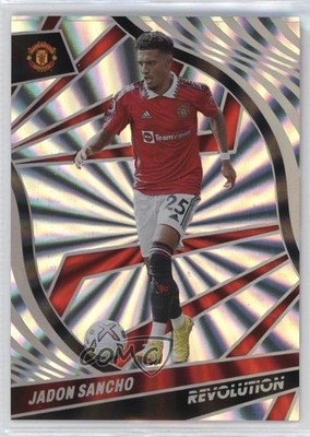 2022-23 Panini Revolution Premier League Sunburst 48/50 Jadon Sancho #182 09yc