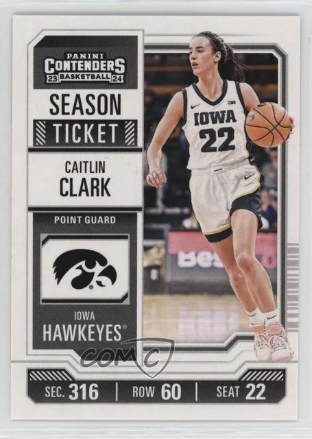 2024 Panini Collection College Contenders Caitlin Clark #CC3 Rookie RC