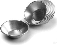 25 Pieces Egg Tart Molds Tiny Pie Tartlets Dessert Mold Pans Small, siliver 