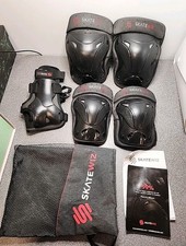 Set of 6 Skateboard Pads Knee  Elbow Pads  Wrist Guards fr Roller Skating Sz L