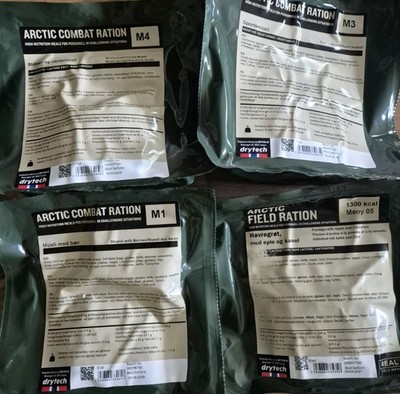 Neueste Arctic Field Ration MRE EPA Norwegen  8 Stunden Frühstück  2027 - 2030