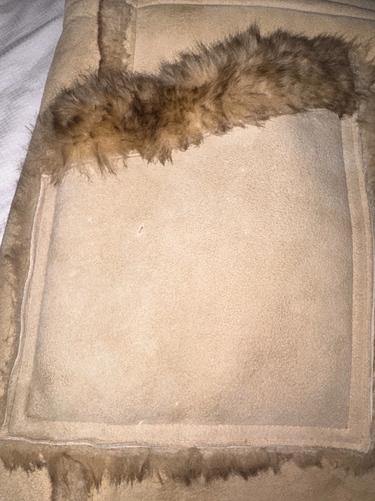 Vintage 1970s Stratojac Shearling Sheepskin Rancher Coat Men’s 42 Western USA - product detail image 4