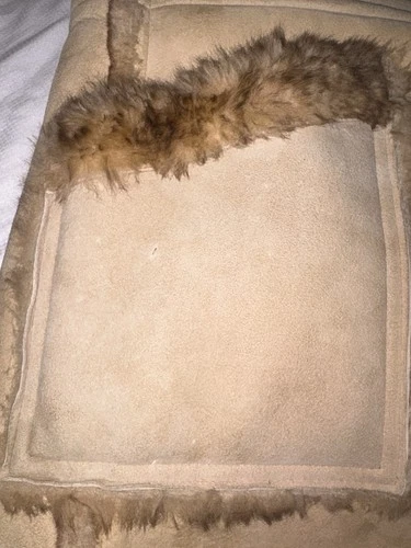 Vintage 1970s Stratojac Shearling Sheepskin Rancher Coat Men’s 42 Western USA image 4