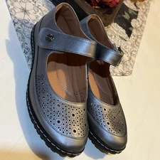 Patrizia Ladies Lerma Spring Step Leather Shoes Size 10