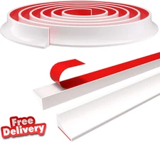 Collapsible Shower Threshold Water Dam Self Adhesive Waterproof Caulk Seal Strip