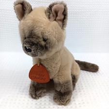 1987 Dakin Puppy Elegante Plush Dog 10" Vintage Stuffed Animal Leather Tag