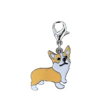 Corgi Keychain, Gifts for Corgi Lovers, Welsh Keyring Charm for Women Girls