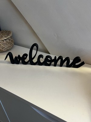 welcome Schriftzug 3D Druck