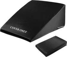 Satin Bed Wedge Pillow Cover Silky & Smooth Wedge Pillowcase 1 Pack 24x24x12....