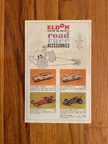 Vintage 1960’s ELDON Road Race Accessories Brochure