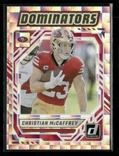 Christian McCaffrey 2025 Donruss Dominators #DOM-CMY San Francisco 49ers