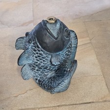 Bronze Koi Fish Fountain Sculpture Garden Wat...