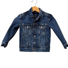 Gap Kid s Denim Jacket Size XS 4 5 Years Jean Trucker Rigid Button Front Unisex