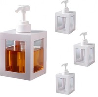3StüCk Dusche Klarem Kunststoff Shampoo Flaschen Seifenspender Pumpspender