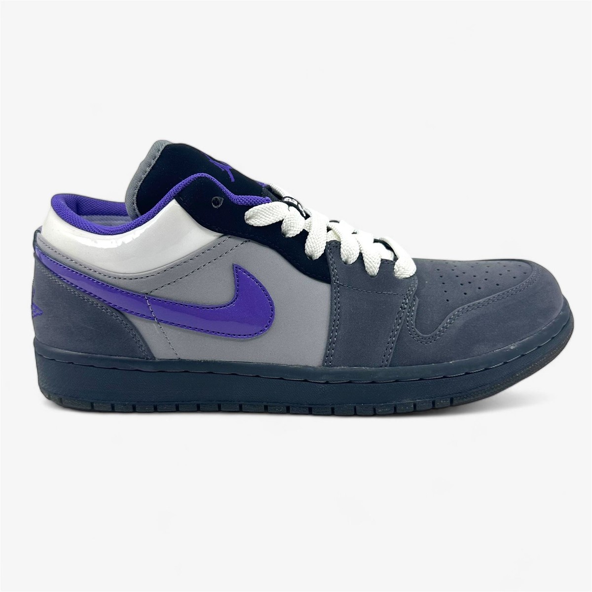 Jordan 1 Phat Low Anthracite Purple White Mens Athletic 