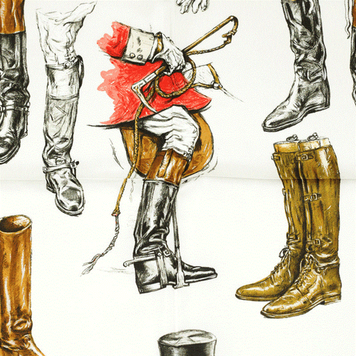 Hermes Scarf A PROPOS DE BOTTES 90cm Silk Carre Foulard XAVIER DE PORET - Picture 3 of 7