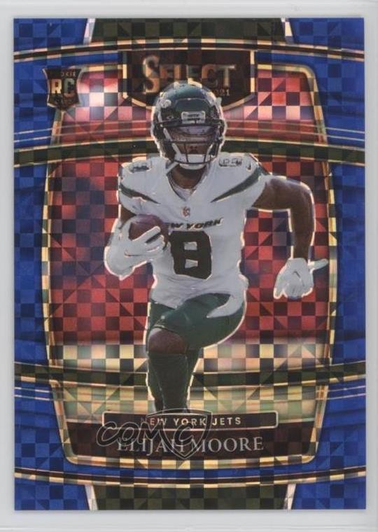 2021 Panini Select Concourse Blue Prizm /199 Elijah Moore #56 s3g
