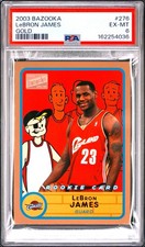 2003-04 Bazooka - LeBron James #276 Gold (RC) for sale online | eBay