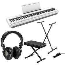 Roland FP-30X 88 Keys SuperNATURAL Portable Digital Piano, White Bundle with H A