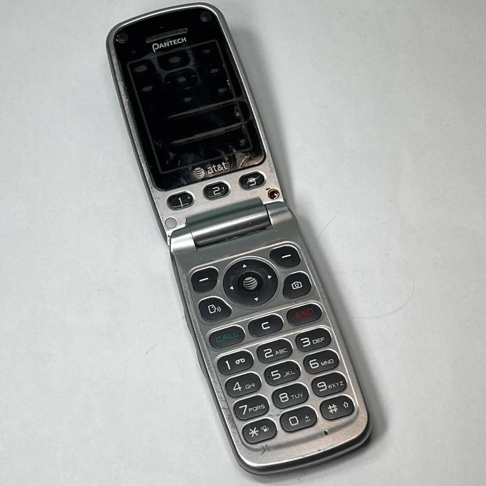 Pantech Breeze 2 II P2000 - Blue and Silver ( AT&T ) Cellular Flip Phone - Image 2 of 4