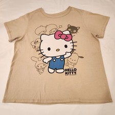 Hello Kitty And Friends Tan Women's L T Shirt In Amazing Condition