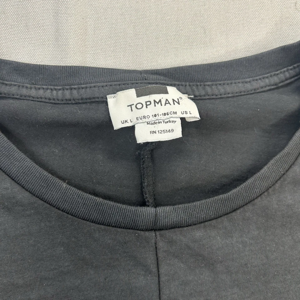 Camiseta Top Man Concert preta vintage banda grande - Imagem 3 de 4