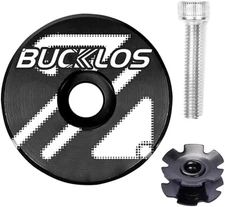 Bicycle Headset Top Cap and Star Nut, Fits 1-1/8" Fork Stems, Aluminum Alloy Top