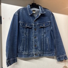 VINTAGE ORIGINAL LEE JACKET 22" PTP BEAUTIFUL CONDITION MADE IN USA SANFORIZED