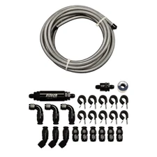 FiTech 51005 Go-Fuel Stainless Steel Braided Fuel Kit