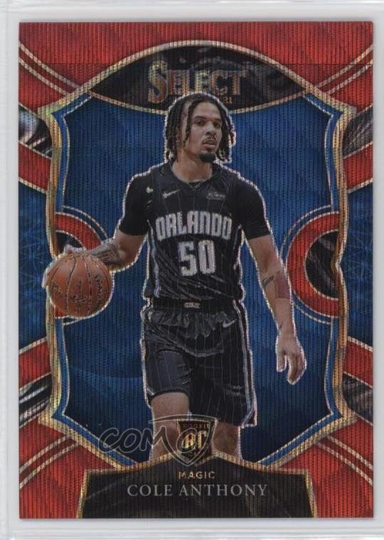 2020-21 Panini Select Concourse Red Wave Prizm Cole Anthony #75 12ks