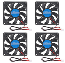 4PCS DC Coolng Fan 80x80x15mm 80mm 12V Dual Ball Bearing Brushless Case Coole...