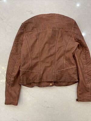 XXI Women Brown Faux Leather Jacket S | eBay