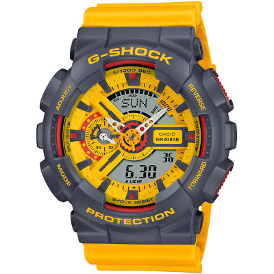 CASIO G-SHOCK GA110 グレー　イエロー　美品 CASIO G-SHOCK GA-110Y-9AJF Yellow x Gray 90's Sport Color Analog
