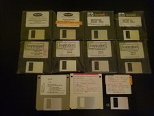 Lot Of 11 Floppy Disks with Software or Installation Media Used 