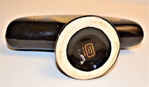 Vtg Stamped Hand Made in GREECE Black 24K Gold Decor PARTHENON 5"h Napkin Holder - Picture 3 of 3