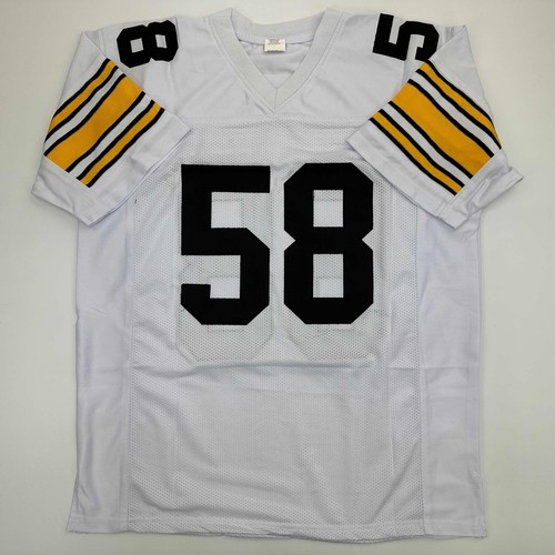 Facsimile Autographed Jack Lambert Pittsburgh White Reprint Jersey Size Men's XL - Picture 3 of 4