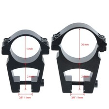 Sportsmatch Anelli 30mm Alta HTO36C13 – Guida 13mm Per BSA/CZ452 – Regno Unito