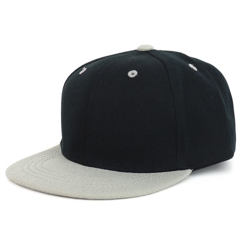 Youth Kid's Two Tone Flat Bill Snapback Baseball Cap - FREE SHIPPING - Picture 5 of 31
